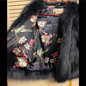 Beautiful NWOT dark blue small jacket